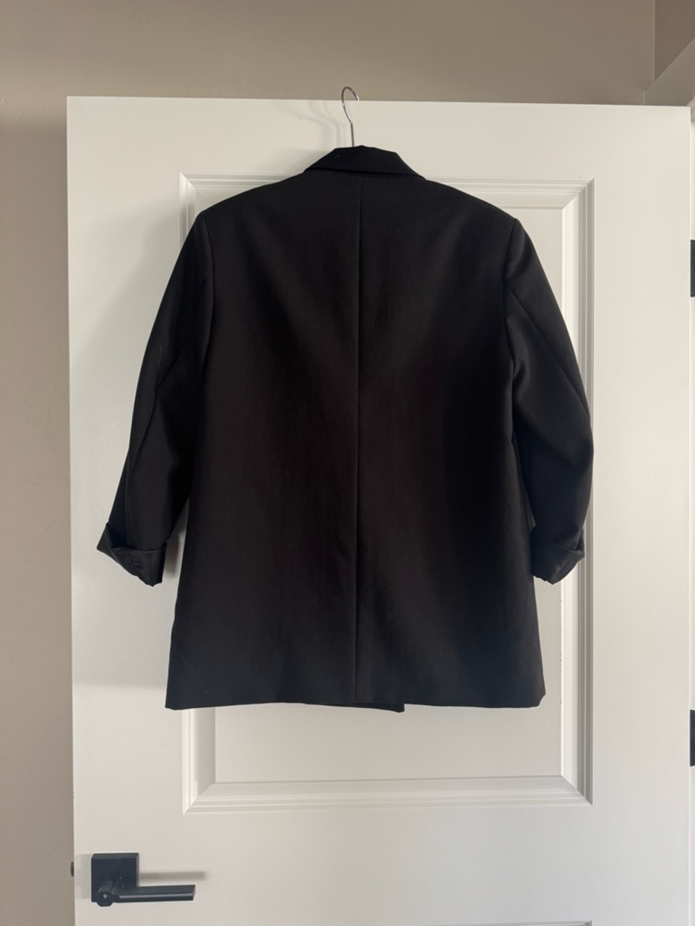 Zara Oversized Double-Breasted Blazer - Black - Picture 5 of 6